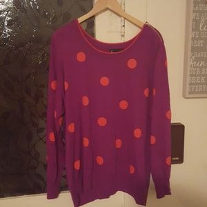 Lane Bryant Sweater with Cute Zipper detail